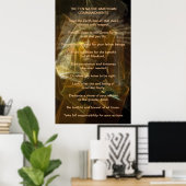 Tien Native American Geboden Poster (Thuiskantoor)