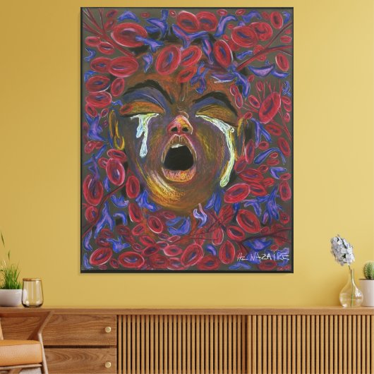 Tien opnieuw gedefinieerd - bewustzijn van sikkelc canvas afdruk (Insitu (Woonkamer))