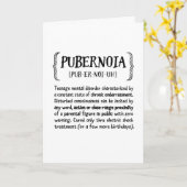 Tien Ouderschap aanmoediging, humoristisch - puber Kaart (Gele Bloem)