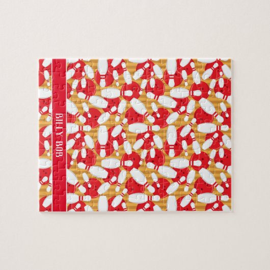 Tien pin Bowling Alley Balls en Pins Strike Legpuzzel (Horizontaal)