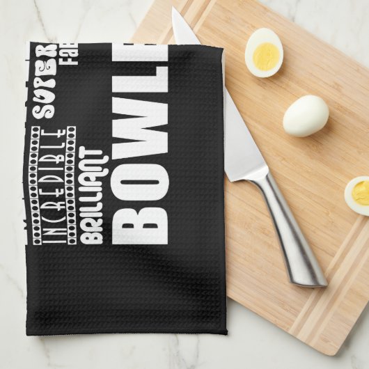 Tien Pin Bowling Bowlers Groest Bowler World ooit Theedoek (Quarter Fold)