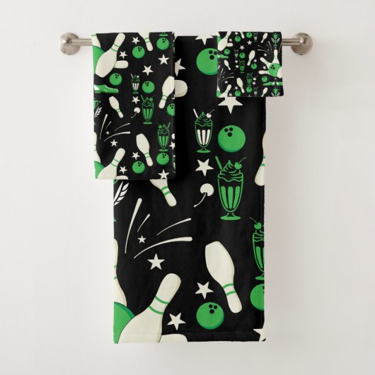 Tien Pin Bowling Home Decor Bad Handdoek (Insitu)