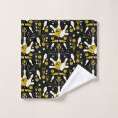 Tien Pin Bowling Home Decor Bad Handdoek (Wasdoekje)