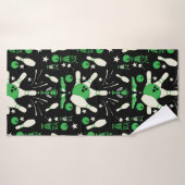 Tien Pin Bowling Home Decor Badhanddoek (Badhanddoek)