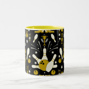 Tien Pin Bowling Home Decor Tweekleurige Koffiemok