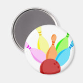 Tien Pin Bowling Magneet (Voorkant / Achterkant)