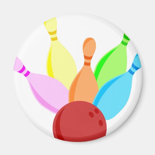 Tien Pin Bowling Magneet (Voorkant)