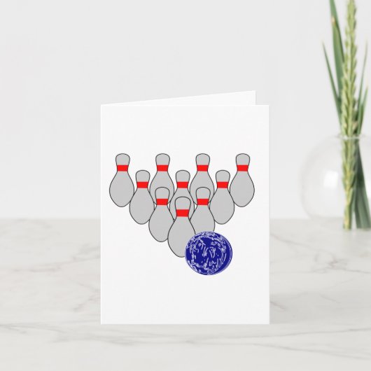 Tien Pin Bowling Note Kaarten (Voorkant)