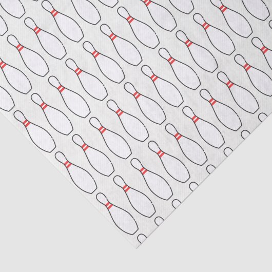 Tien pin Bowling Pins Tissuepapier (Detail)