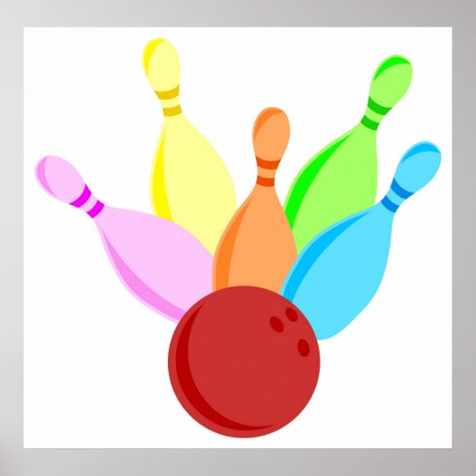 Tien Pin Bowling Poster (Voorkant)