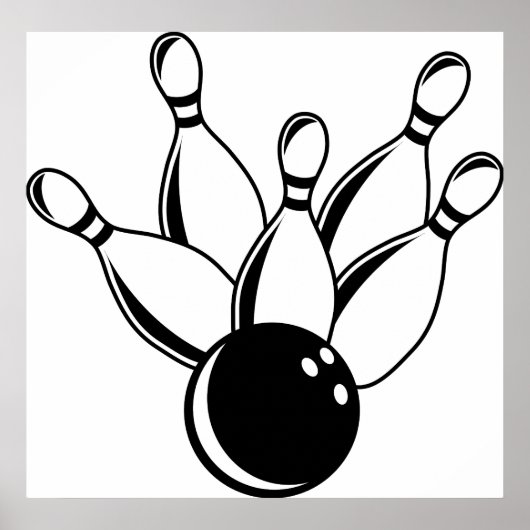 Tien Pin Bowling Poster (Voorkant)