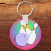 Tien Pin Bowling Sleutelhanger (Voorkant)