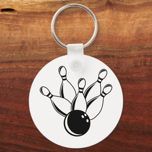 Tien Pin Bowling Sleutelhanger (Voorkant)