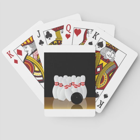 Tien pin Bowling Strike Pokerkaarten (Achterkant)