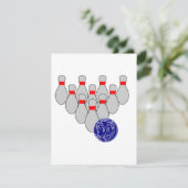 Tien Pin Bowling Uitnodigingen (Staand voorkant)