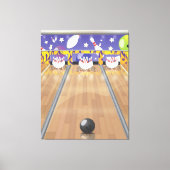 Tien-pins bowlen canvas afdruk (Voorkant)