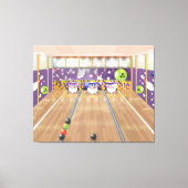 Tien-pins bowlen canvas afdruk (Voorkant)