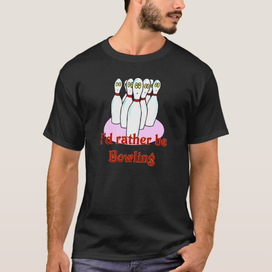 Tien pins bowling t-shirt (Voorkant)