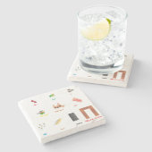 Tien Plagues Stenen Onderzetter (Zijkant)