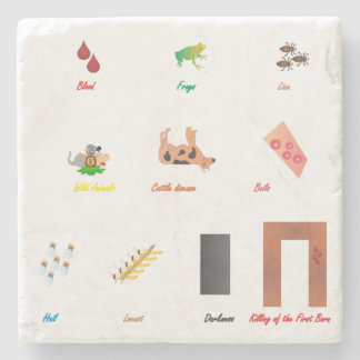 Tien Plagues Stenen Onderzetter