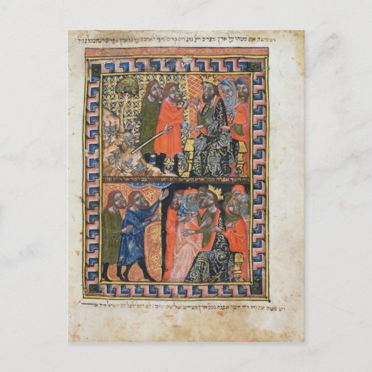 Tien Plagues van Egypt TtoB; de Plague van Briefkaart (Voorkant)