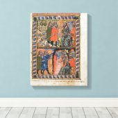 Tien Plagues van Egypt TtoB; de Plague van Canvas Afdruk (Insitu (Houten vloer))