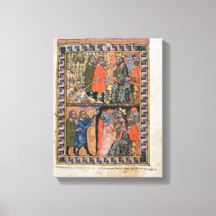 Tien Plagues van Egypt TtoB; de Plague van Canvas Afdruk