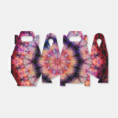 Tien puntige radiale kleurrijke caleidoscoop bedankdoosjes (Uitgevouwen)