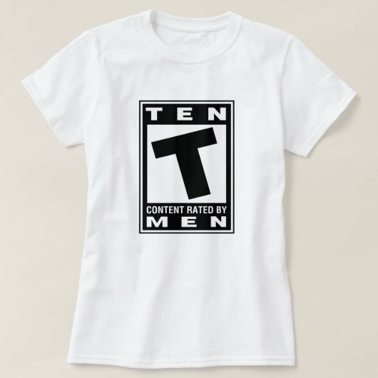 Tien Rated T-Shirt (Design voorkant)