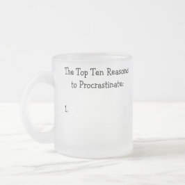 Tien redenen voor procrastinate Joke Matglas Koffiemok