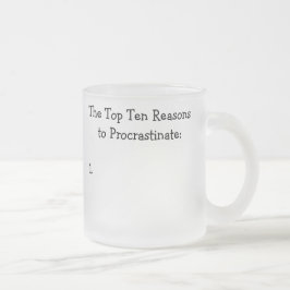 Tien redenen voor procrastinate Joke Matglas Koffiemok