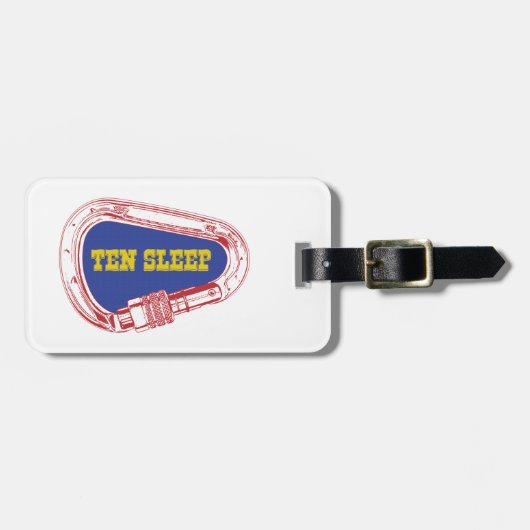 Tien Slaapsteigers, Carabiner Bagagelabel (Voorkant horizontaal)