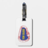 Tien Slaapsteigers, Carabiner Bagagelabel (Achterkant verticaal)