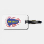 Tien Slaapsteigers, Carabiner Bagagelabel (Achterkant horizontaal)