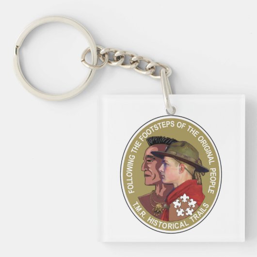 Tien Sleutelhanger historische riviersporen (voorkant)