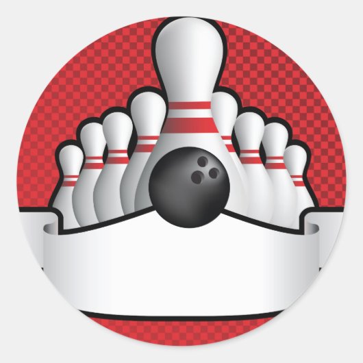 Tien speld die achtergrondontwerp met rol blazen ronde sticker (Voorkant)