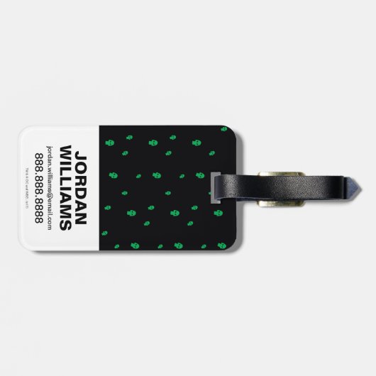 Tien Titans gaan! | "Bad Boy" Robin, Cyborg & BB Bagagelabel (Achterkant horizontaal)