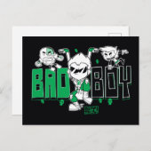 Tien Titans gaan! | "Bad Boy" Robin, Cyborg & BB Briefkaart (Voorkant / Achterkant)