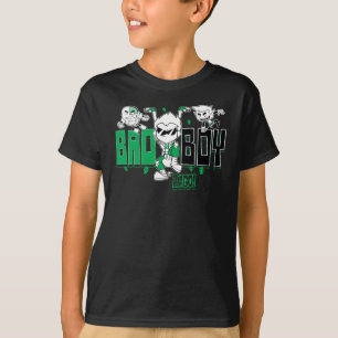 Tien Titans gaan! "Bad Boy" Robin, Cyborg & BB T-shirt