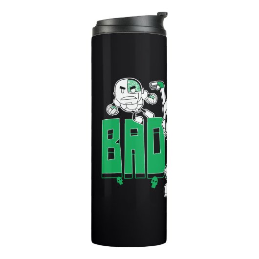 Tien Titans gaan! | "Bad Boy" Robin, Cyborg & BB Thermosbeker (Gedraaid links)