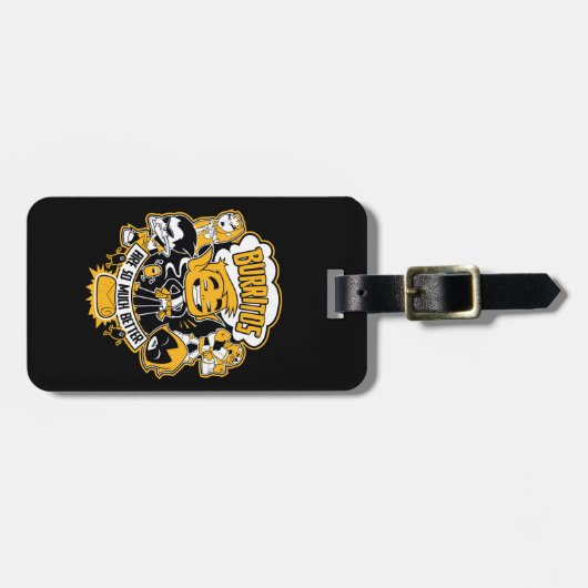 Tien Titans gaan! | Beast Boy "Burritos are better Bagagelabel (Voorkant horizontaal)