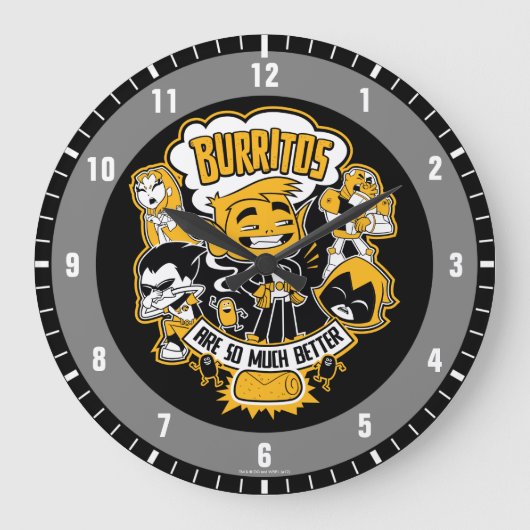 Tien Titans gaan! | Beast Boy "Burritos are better Grote Klok (Voorkant)