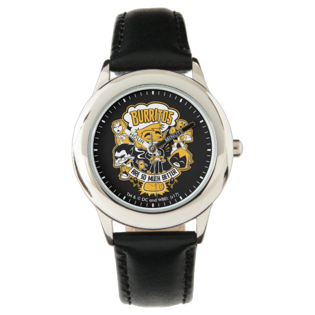 Tien Titans gaan! | Beast Boy "Burritos are better Horloge (Voorkant)