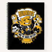 Tien Titans gaan! | Beast Boy "Burritos are better Notitieboek (Voorkant)