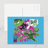 Tien Titans gaan! | Beast Boy Shapeshifts Briefkaart (Voorkant / Achterkant)
