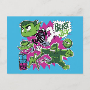 Tien Titans gaan!   Beast Boy Shapeshifts Briefkaart