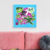 Tien Titans gaan! | Beast Boy Shapeshifts Canvas Afdruk (Insitu (Woonkamer))