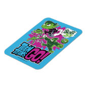 Tien Titans gaan! | Beast Boy Shapeshifts Magneet (Linkerzijde)