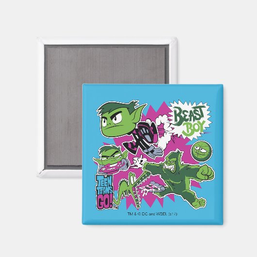 Tien Titans gaan! | Beast Boy Shapeshifts Magneet (Voorkant / Achterkant)