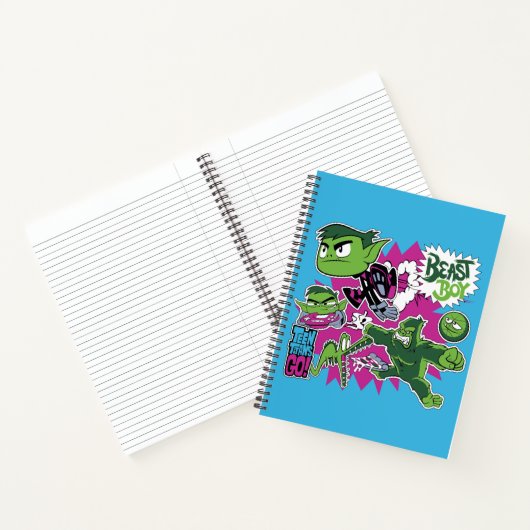 Tien Titans gaan! | Beast Boy Shapeshifts Notitieboek (Binnen)